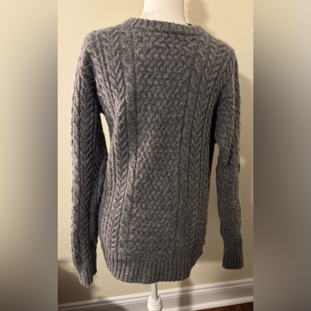 Pendleton Gray Cable Knit Sweater